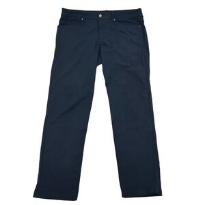 Lululemon ABC Pants Men's 36x32 Navy Blue Flat Front Casual Work Trouser